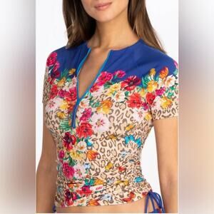 Johnny Was Mayflower Surf Shirt Plus Size 22-27” P2P